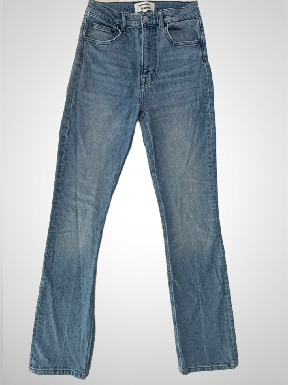 Reformation Jeans Size 26 High Rise Straight Leg Blue Denim